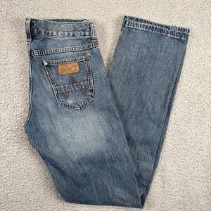 Wrangler Retro Slim Straight Jeans Men's 32x36 (fit 31x35) Denim Blue‎